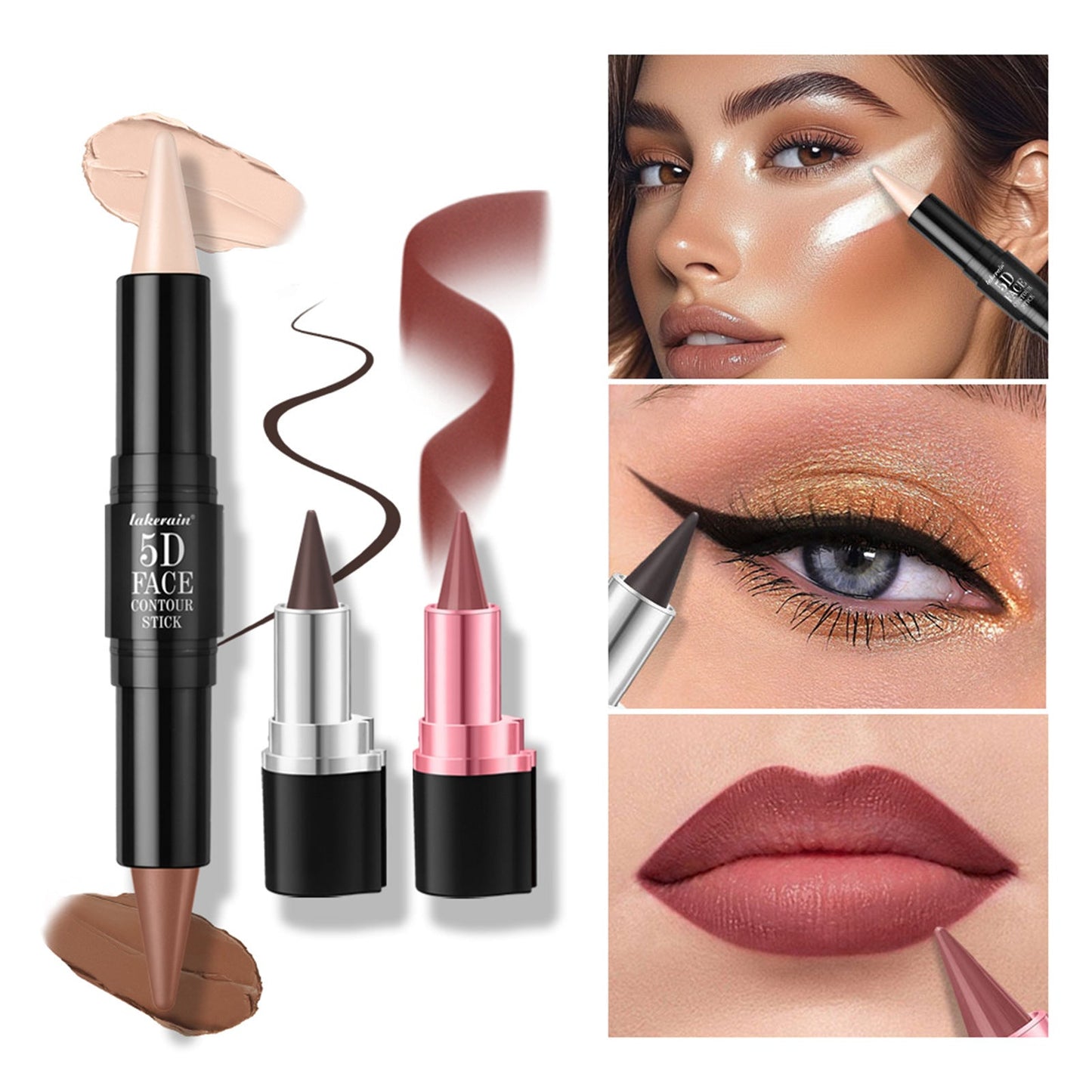 5D Perfect Face Makeup Set - 05Pc/Set Cosmetic Set GlowZone