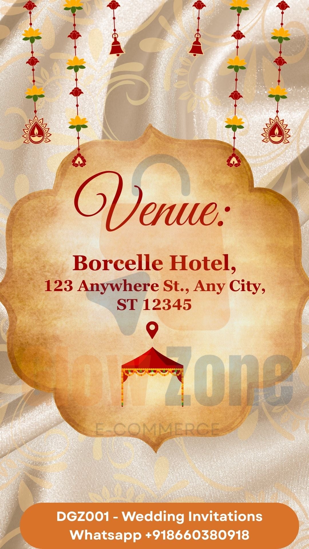 Digital Wedding Invitation - DGZ001 Digital Invitations Glowzone