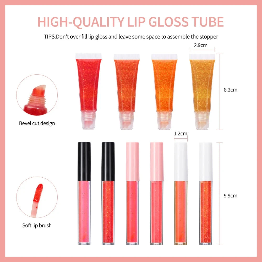 DIY Vegan Lip Gloss Kit Multi-Colored DIY Lip Gloss Kit GlowZone