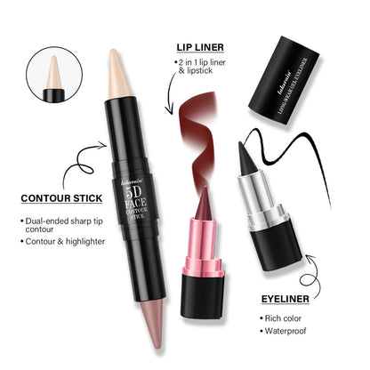 5D Perfect Face Makeup Set - 05Pc/Set Cosmetic Set GlowZone