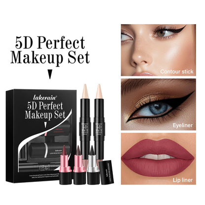 5D Perfect Face Makeup Set - 05Pc/Set Cosmetic Set GlowZone